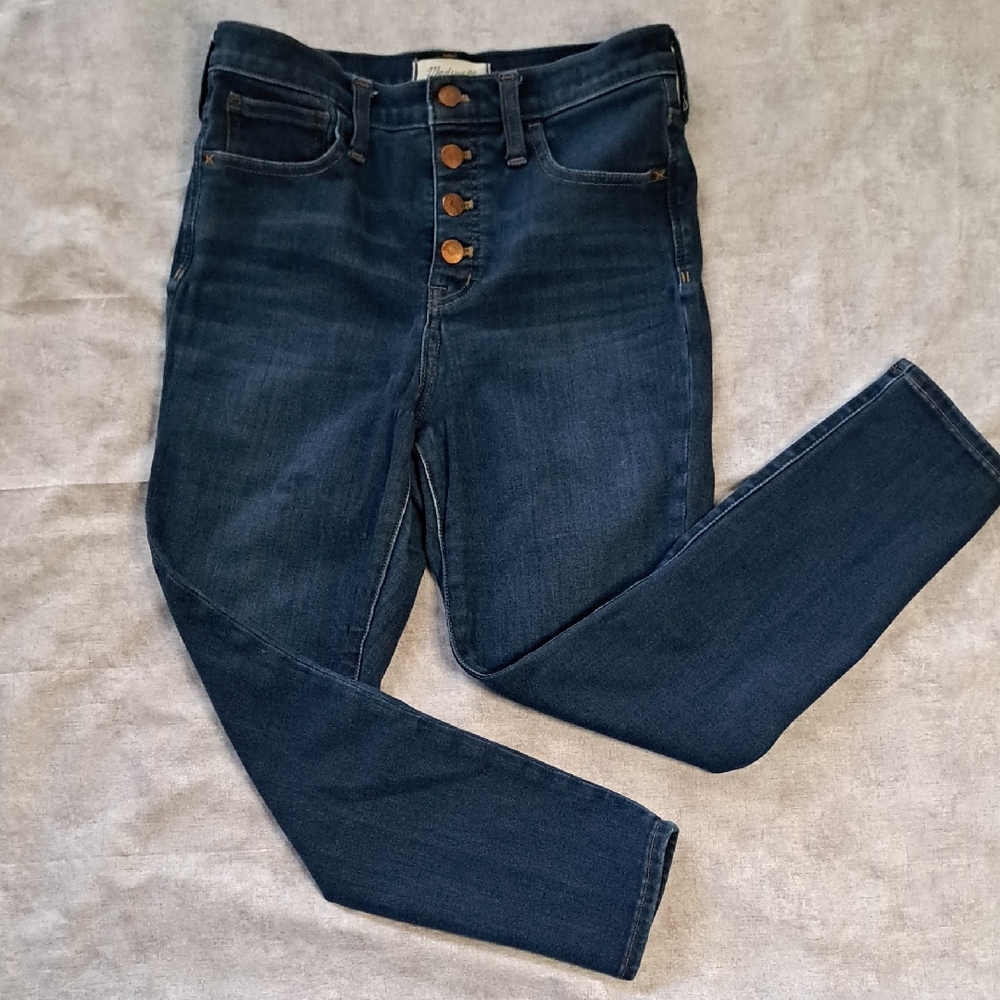 Madewell 10" Buttonfly Highrise Women's Skinny Jeans Size 27